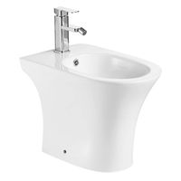 Биде напольное Azario FRETTA ROUND Размер 540х340х400 мм, белый арт-AZ-1217C — фото 7, Биде напольные