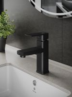 OneLife смеситель для раковины однорычажный полимерный, черный арт-P06-021b — фото 6, Смесители для раковины