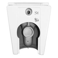 Унитаз приставной Azario Grado 365х570х410 безободковый, смыв "Торнадо", в комплекте с быстросъемным сидением микролифт арт-AZ-2141D-UQ1 — фото 11, Приставные унитазы