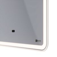 Зеркало Lemark ELEMENT 90х80 см с подсветкой, с подогревом арт-LM90Z-E — фото 2, Зеркала в ванную комнату