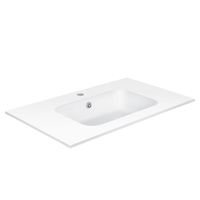 Раковина из искуственного камня, цвет белый арт-VCB-2N800W — фото 1, Раковины встраиваемые сверху