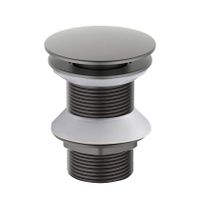 AQ6003BGM сливной набор для раковины Push-open без перелива, оружейная сталь — фото 1, Донные клапаны