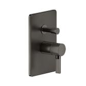 Смеситель для душа, Gessi, Inciso, тип открывания воды-однорычажный, тип регулирования воды-керамический картридж, монтаж-настенный встраиваемый, отверстия для монтажа-1, внутренняя часть-необходимо заказать, на 2 выхода с переключателем ванна-душ, цвет-хром арт-58079.031 — фото 1, Смеситель для душа