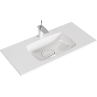 Подвесная тумба с двумя ящиками с умывальником из литьевого мрамора. арт-MAI0110 — фото 1, Тумбы с раковиной