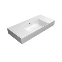 Товар: раковина подвесная/накладная KUBE X 100x47 белый арт-9451111 - фото 2 раковина подвесная/накладная KUBE X 100x47 белый арт-9451111 — фото 2, Раковины подвесные