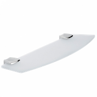 Полочка COLOMBO DESIGN LAND B2816 стеклянная цвет хром — фото 3, Полки