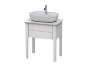 Тумба для консоли, Duravit, Luv, шгв 688*450*743, цвет-скандинавский белый шелковисто-матовый арт-LU956003939 — фото 1, Тумбы под раковину