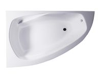 Ванна ТИОРА пустая, литой мрамор левая 1545х1050 01010023 — фото 1, Ванны из искусственного камня