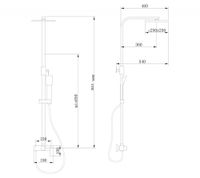 Товар: Душевая стойка ABBER Daheim AF8220SPL без излива, сатин - фото 4 Душевая стойка ABBER Daheim AF8220SPL без излива, сатин — фото 4, Встраиваемые душевые комплекты