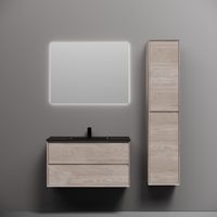 Тумба подвесная SANCOS Marmi 2.0 890х445х520 с двумя ящиками оснащенными доводчиками скрытого монтажа, дуб галифакс натуральный, арт. арт-MR2.090EG — фото 9, Тумбы под раковину