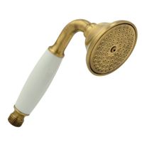 KING Душевой настенный гарнитур (см-ль д/душа-термостат/колонна/верхн.душ/шланг/ручной душ),бронза 31886 — фото 3, Душевые гарнитуры