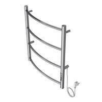 Полотенцесушитель электрический AZARIO VERONA 500/600 4 секции, диммер справа, хром арт-AZ04856 — фото 2, Электрические полотенцесушители