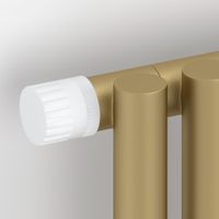 Отопительный радиатор Сунержа Эстет-1 EU50 левый 500х225 5 секций Матовое золото арт-032-0310-5005 — фото 2, Радиаторы отопления