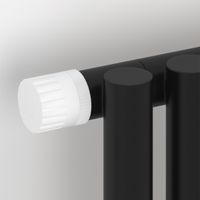 Отопительный радиатор Сунержа Эстет-1 EU50 левый 1800х225 5 секций Матовый чёрный арт-31-0310-1805 — фото 2, Радиаторы отопления