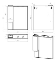 Товар: Зеркальный шкаф арт-П-Чег-02085-01Л - фото 5 Зеркальный шкаф арт-П-Чег-02085-01Л — фото 5, Зеркальные шкафы в ванную