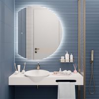 Зеркало с LED-подсветкой MOON (100*120) /AQUA DE MARCO Moon100/120 — фото 1, Зеркала в ванную комнату