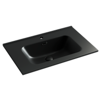 Умывальник накладной прямоугольный (цвет Черный Матовый) Element 710*465*180мм арт-CN7007MB — фото 1, Мини-раковины