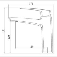 Cмеситель для раковины Azario Conda керамический картридж, хром арт-AZ-K1011 — фото 1, Смесители для раковины