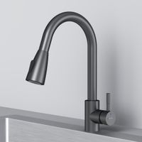 F85B07522 X-Joy S, смеситель для кухни с вытягивающимся изливом, черный — фото 5, Смесители для кухни