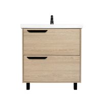 Тумба под раковину VIANT КЕЛЬН 80 напольная светлое дерево арт-VKEL80FOSD-T2Y — фото 2, Тумбы под раковину