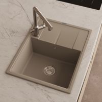 Кухонная мойка ABBER Quarz песочный арт-AQ2903S — фото 2, Кухонные мойки