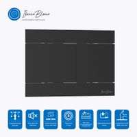 Комплект 3в1 IBERICA BLANCA инсталляция SILENCIO MINI, унитаз BURGOS ALTO белый, кнопка смыва INOX-R черный матовый (IB.001M.BRA.234.1504) — фото 11, Комплекты унитаз + инсталляция