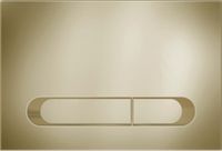 KK-POL M09 Пластиковая панель смыва для инсталляции, цвет золото брашированное арт-350/PBG/050-00-00 — фото 1, Панели