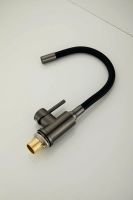 Смеситель для кухни с гибким изливом BELZ , оружейная сталь арт-B73810-3 — фото 8, Смесители для кухни