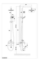 Товар: Душевая система D&K Rhein , хром арт-DA1393701B07 - фото 2 Душевая система D&K Rhein , хром арт-DA1393701B07 — фото 2, Душевые стойки