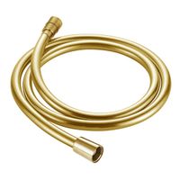 Товар: AQM1502GG Шланг душевой, ПВХ, 1500 мм, с латунными коническими гайками и защитой от перекручивания, золото - фото 1 AQM1502GG Шланг душевой, ПВХ, 1500 мм, с латунными коническими гайками и защитой от перекручивания, золото — фото 1, Душевые шланги