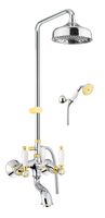 Душевая система Fiore COLONIALE , хром/золото арт-02CO0615 — фото 1, Душевые стойки