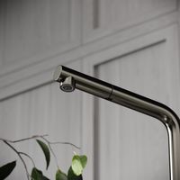 Смеситель для кухни SANCOS Spin с поворотным и вытяжным изливом, c краном для фильтрованной воды, цвет вороненая сталь, арт. арт-SC4015GG — фото 5, Смесители для кухни