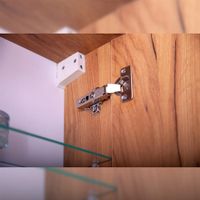 Комплект мебели для ванной Бриклаер Форест 40, дуб золотой/антрацит — фото 8, Комплекты мебели для ванной