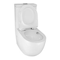 Унитаз-компакт Azario CORSA 630x380x830 напольный, смыв "ТОРНАДО", безободковый с бачком и сиденьем микролифт (AZ-2062Т) арт-AZ-2062T — фото 3, Напольные унитазы