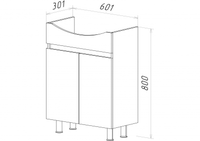 Тумба под раковину арт-Э-Аму01060-021Н — фото 5, Тумбы под раковину