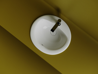 Раковина встраиваемая сверху CERAMICANOVA Sun овальная с переливом 515x455x200 мм цвет белый арт. арт-CN6080 — фото 5, Раковины встраиваемые сверху