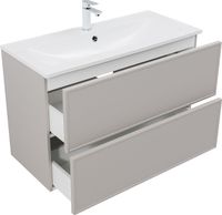 Тумба с раковиной Aquanet Арт 100 цв.бежевый арт-00345814 — фото 5, Тумбы с раковиной