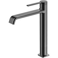 Смеситель для раковины-чаши Azario VINCENTE высокий, керамический картридж, без донного клапана, графит арт-AZ-VPV168R26AJ — фото 2, Смесители для раковины