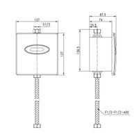 Project Смывное устройство для писсуара, встраиваемый, Сенс, матовый, LM, арт-LM4657CE — фото 2, Комплектующие для туалета