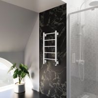 Полотенцесушитель электрический Grota Simple K 430х800 белый Simple K 430х800 RAL9016 EL — фото 2, Электрические полотенцесушители