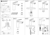 Смеситель для раковины Aquanet Static Black арт-AF330-10B — фото 2, Смесители для раковины