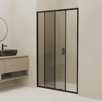 Товар: Душевая дверь в нишу RGW CL-13B 1500, профиль черный, стекло тонированное, арт-06091315-34 - фото 2 Душевая дверь в нишу RGW CL-13B 1500, профиль черный, стекло тонированное, арт-06091315-34 — фото 2, Раздвижные душевые двери