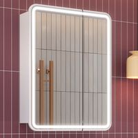 Зеркальный шкаф ASTI 60 c LED-подсветкой /ИК выключатель на взмах /AQUA DE MARCO 1060CAST — фото 1, Зеркальные шкафы в ванную