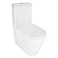 Унитаз-компакт Azario MIZEN 360х660х800 напольный, безободковый, смыв "Скрытое Торнадо", с быстросъемным сиденьем "Микролифт" арт-AZ-8300 — фото 1, Напольные унитазы