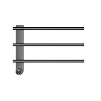 Полотенцесушитель электрический 520*384 c терморегуляторм, цвет: металл. арт-AQM3113GM — фото 1, Электрические полотенцесушители