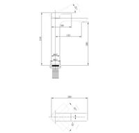 Смеситель ABBER Weiss Insel для раковины, черный матовый арт-AF8011B — фото 3, Смесители для раковины