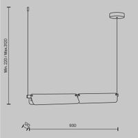 Подвесной светильник Maytoni MOD296PL-L20BC3K — фото 4, Подвесные светильники