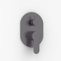 Душевой комплект BERGES NARDIS 3R, поворотный излив, оружейная сталь арт-071009 — фото 4, Встраиваемые душевые комплекты