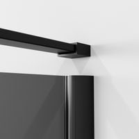 Товар: Душевое ограждение Niagara Nova NG-2831-34BLACK (90х90х195) квадрат,черный матовый,дверь распашная,стекло тонированное,1 место - фото 9 Душевое ограждение Niagara Nova NG-2831-34BLACK (90х90х195) квадрат,черный матовый,дверь распашная,стекло тонированное,1 место — фото 9, Квадратные душевые уголки