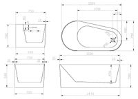 Акриловая ванна ABBER белая арт-AB9496-1.5 R — фото 11, Акриловые ванны